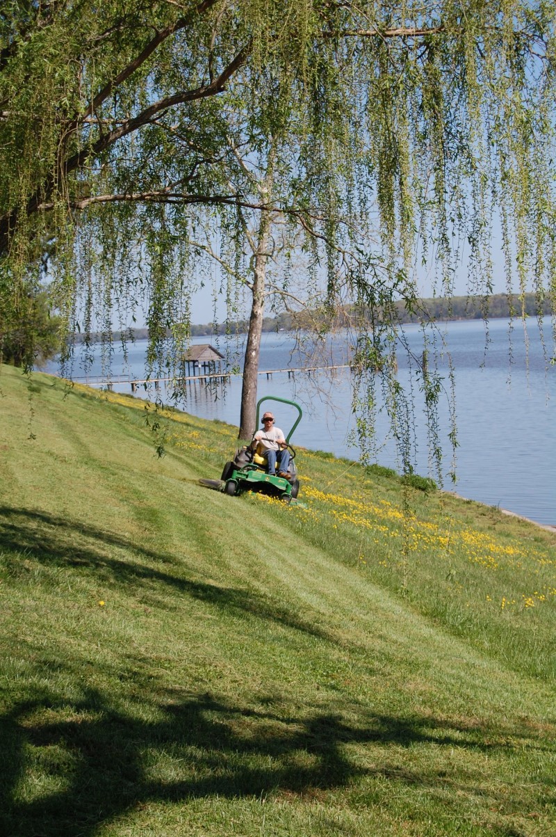 mowing